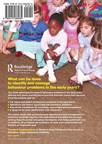 Behaviour Problems in the Early Years