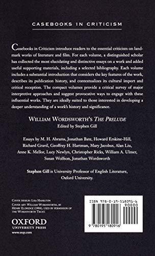 William Wordsworth's The Prelude: A Casebook (Casebooks in Criticism)