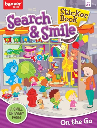 Search and Find Sticker Books for Kids Ages 3-5: On the Go - Boost Learning with Hidden Pictures & 50+ Stickers!