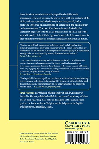 The Bible, Protestantism, and the Rise of Natural Science