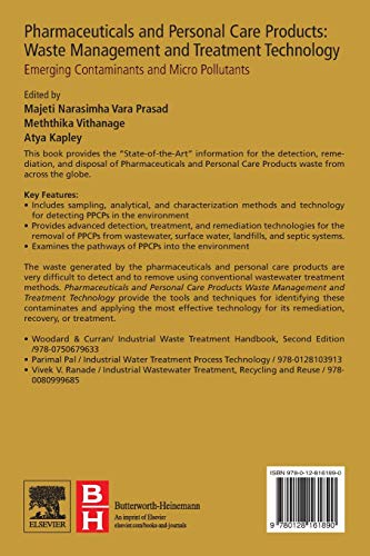 Pharmaceuticals and Personal Care Products: Waste Management and Treatment Technology: Emerging Contaminants and Micro Pollutants