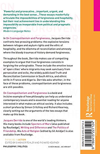 On Cosmopolitanism and Forgiveness (Thinking in Action)