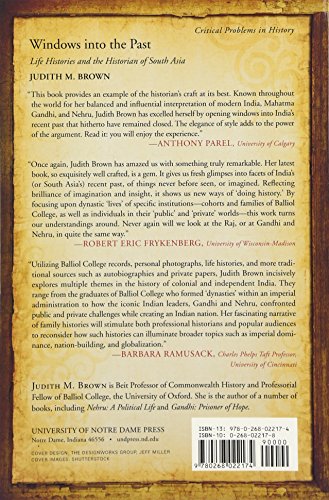 Windows into the Past: Life Histories and the Historian of South Asia (Critical Problems in History)