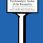 Psychoanalytic Studies of the Personality