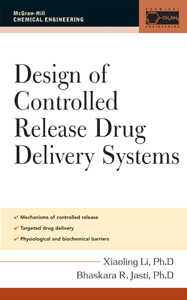 Design of Controlled Release Drug Delivery Systems (McGraw-Hill Chemical Engineering)