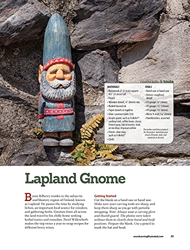 Carve a World of Gnomes: Step-By-Step Techniques for 7 Simple Projects (Fox Chapel Publishing) Full-Size Patterns, Step-by-Step Instructions, Painting and Finishing Tips, Gnome Backstories, and More