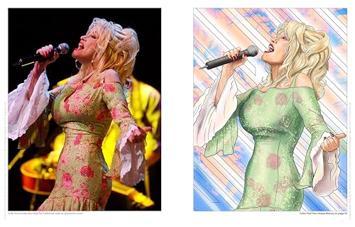 The Ultimate Dolly Parton Queen of Country Coloring Book: 30+ Coloring Pages, Activity Pages, Photo Gallery & Fun Facts (Design Originals) Games, Trivia, and Photos from Concerts and the Red Carpet