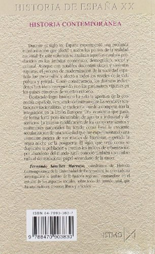 La Espaa del siglo XX — back cover