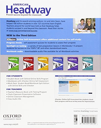 American Headway Third Edition: Level 3 Workbook: With iChecker Pack (American Headway, Level 3)