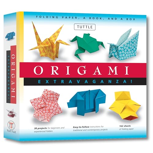 Origami Extravaganza! Folding Paper, a Book, and a Box: Origami Kit Includes Origami Book, 38 Fun Projects and 162 Origami Papers: Great for Both Kids and Adults — back cover