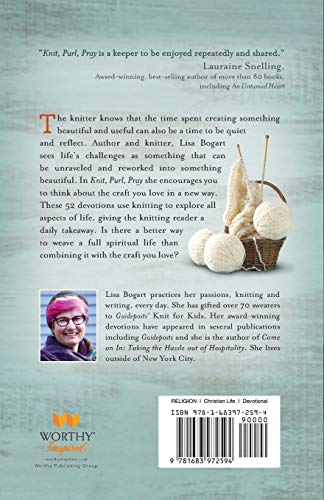 Knit, Purl, Pray — back cover