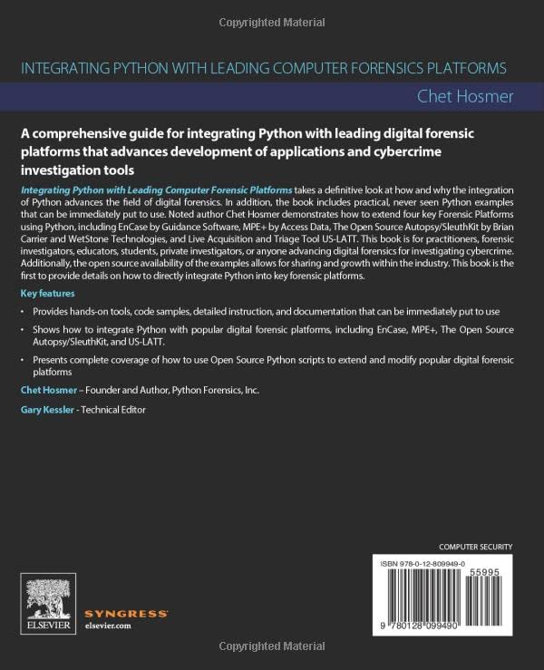 Integrating Python with Leading Computer Forensics Platforms