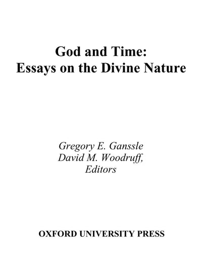 God and Time: Essays on the Divine Nature