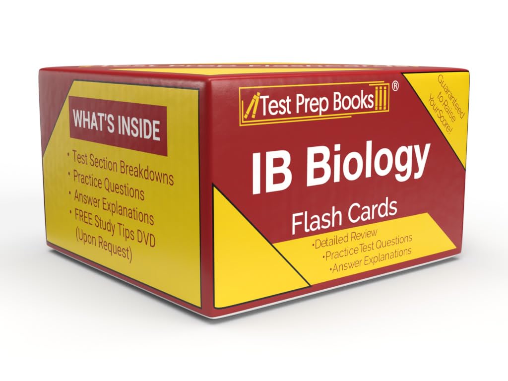 IB Biology Study Cards 2025-2026: IB Biology Exam Prep and Practice Test Questions [Full Color Cards]
