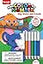 Mini Color by Number Kids Coloring Book with 5 Markers -Sloth & Friends