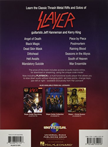 Slayer - Signature Licks: A Step-by-Step Breakdown of the Guitar Styles & Techniques for Jeff Hanneman and Kerry King (Guitar Signature Licks)