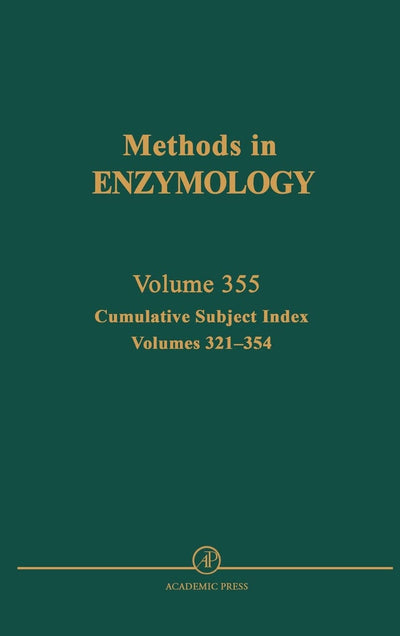 Cumulative Subject Index (Volume 355) (Methods in Enzymology, Volume 355)