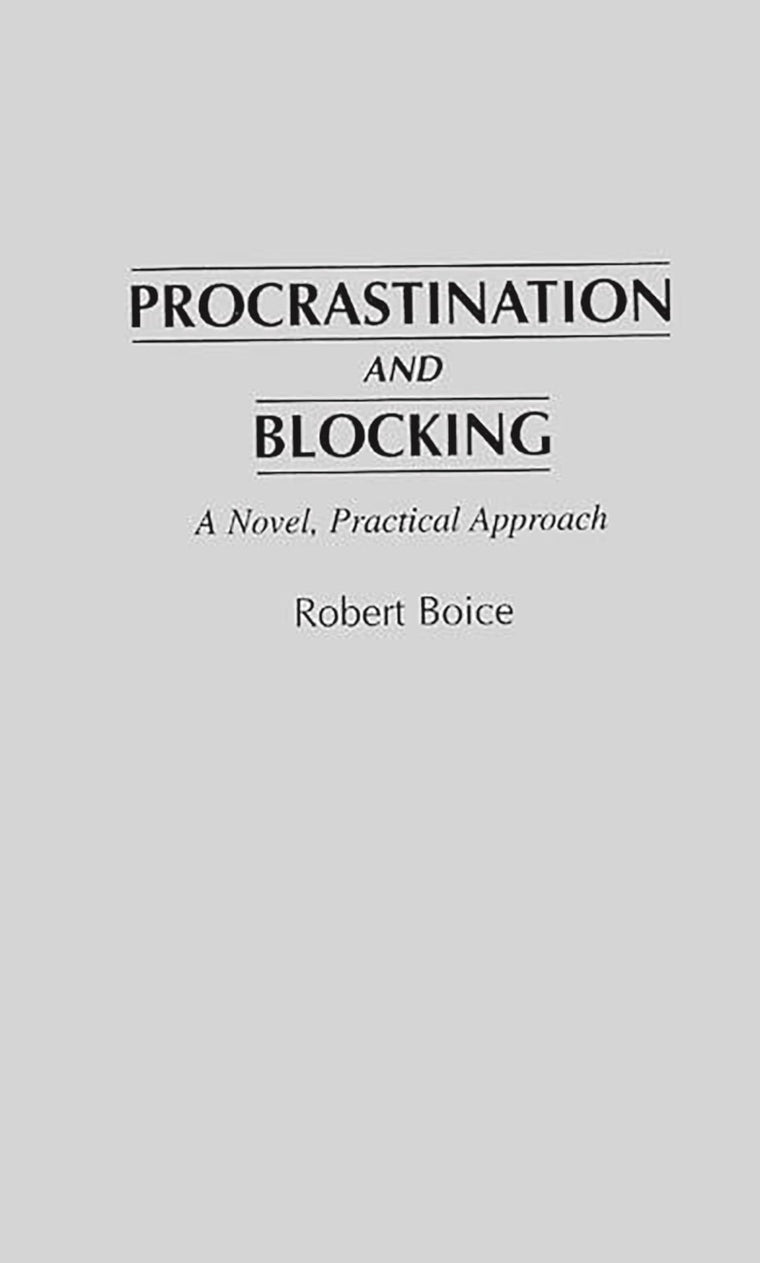 Procrastination and Blocking
