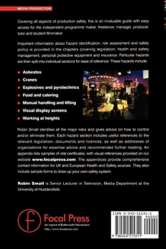 Production Safety for Film, Television and Video