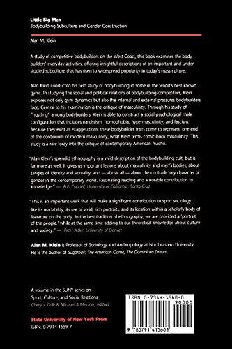 Little Big Men: Bodybuilding Subculture and Gender Construction (Suny Series on Sport, Culture, and Social Relations) — back cover
