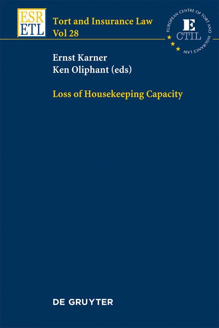 Loss of Housekeeping Capacity (Tort and Insurance Law, 28)