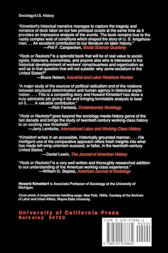 Reds or Rackets?: The Making of Radical and Conservative Unions on the Waterfront