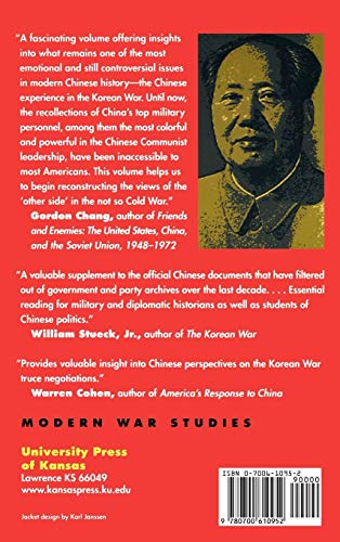Mao's Generals Remember Korea — back cover