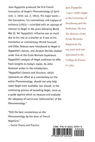 Genesis and Structure of Hegel's "Phenomenology of Spirit" (Studies in Phenomenology and Existential Philosophy)