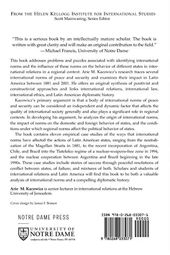 Impact of Norms in International Society: The Latin American Experience, 1881-2001 (Kellogg Institute Series on Democracy and Development)
