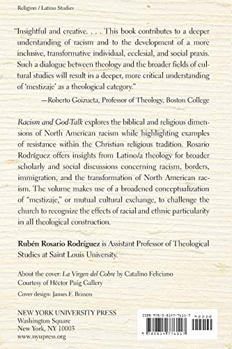 Racism and God-Talk: A Latino/a Perspective — back cover