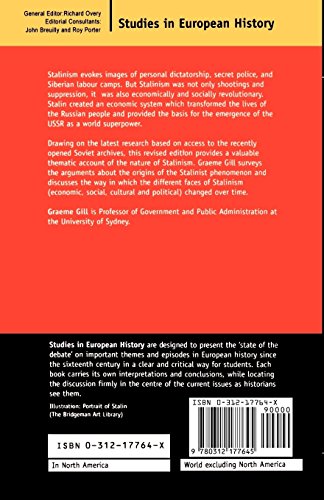 Stalinism (Studies in European History (Paperback))