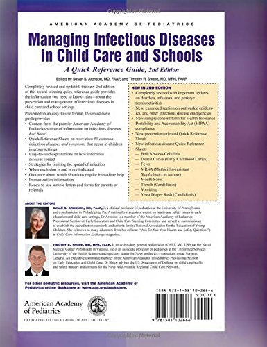 Managing Infectious Diseases in Child Care and Schools: A Quick Reference Guide