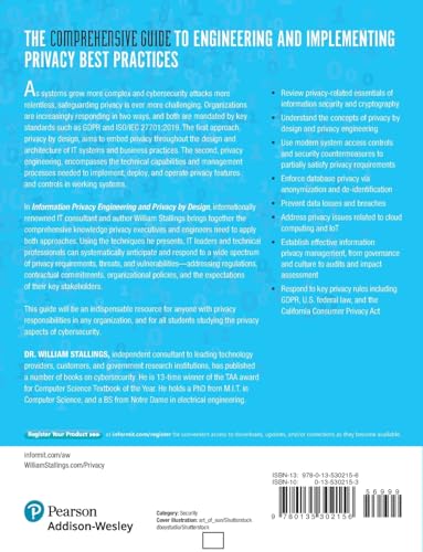 Information Privacy Engineering and Privacy by Design: Understanding Privacy Threats, Technology, and Regulations Based on Standards and Best Practices