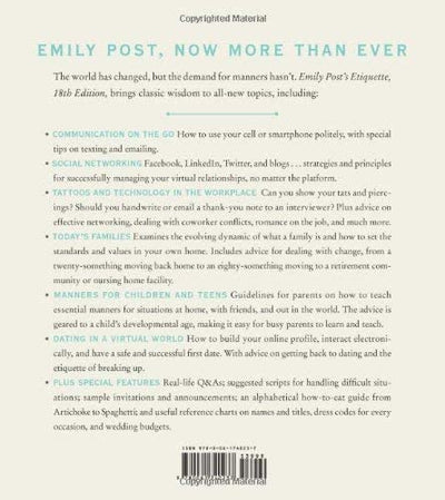 Emily Post's Etiquette, 18th Edition (Emily Post's Etiquette)
