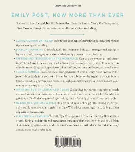 Emily Post's Etiquette, 18th Edition (Emily Post's Etiquette)