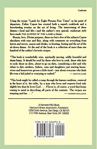 The Supper Of The Lamb: A Culinary Reflection (A Harvest/Hbj Book)