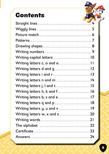 Paw Patrol First Writing Activity Book: Get ready for school with Paw Patrol