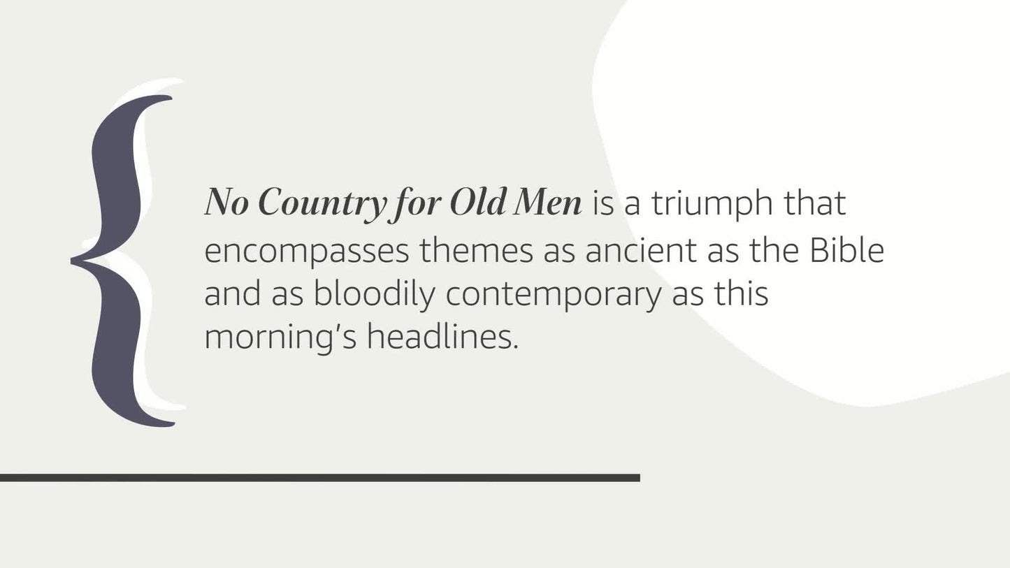 No Country for Old Men (Vintage International)