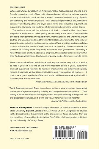 Agendas and Instability in American Politics, Second Edition (Chicago Studies in American Politics)