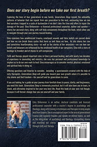 Generations Deep: Unmasking Inherited Dysfunction and Trauma to Rewrite Our Stories Through Faith and Therapy