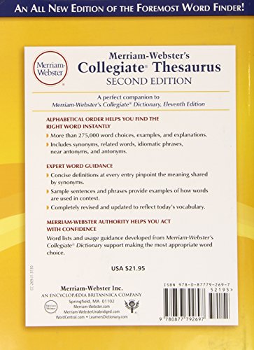 Merriam-Webster's Collegiate Thesaurus