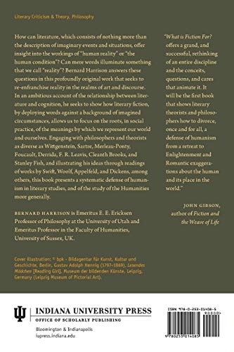 What Is Fiction For?: Literary Humanism Restored