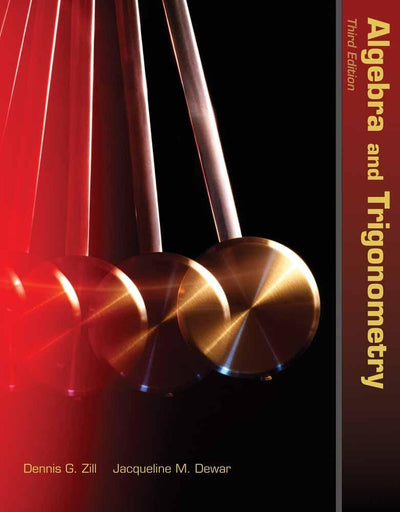 Algebra and Trigonometry (Jones & Bartlett Learning Series in Mathematics)