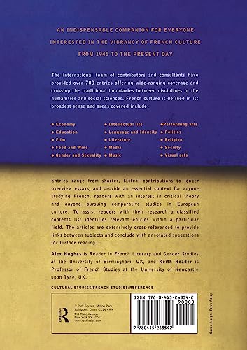 Encyclopedia of Contemporary French Culture (Encyclopedias of Contemporary Culture)