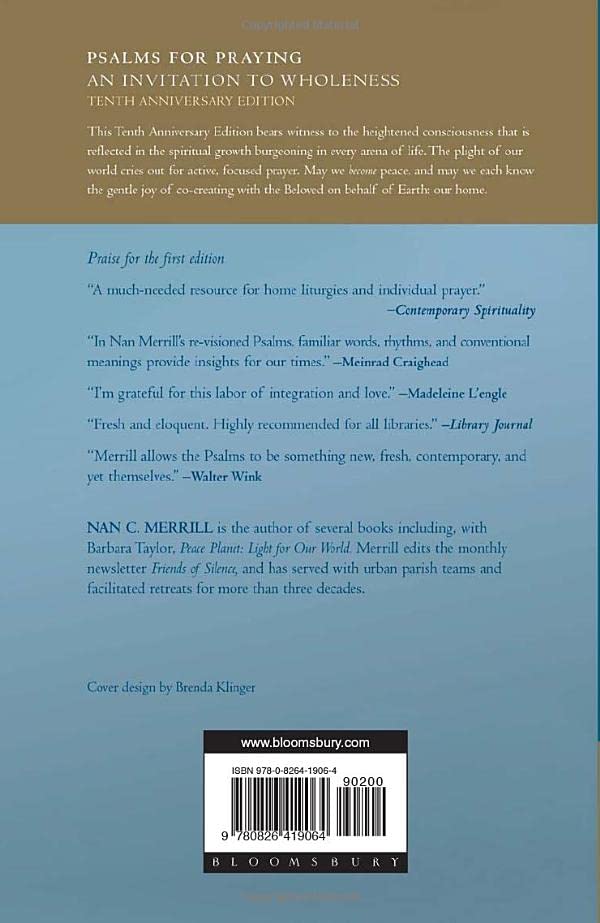 Psalms for Praying: An Invitation to Wholeness by Merrill (Paperback)
