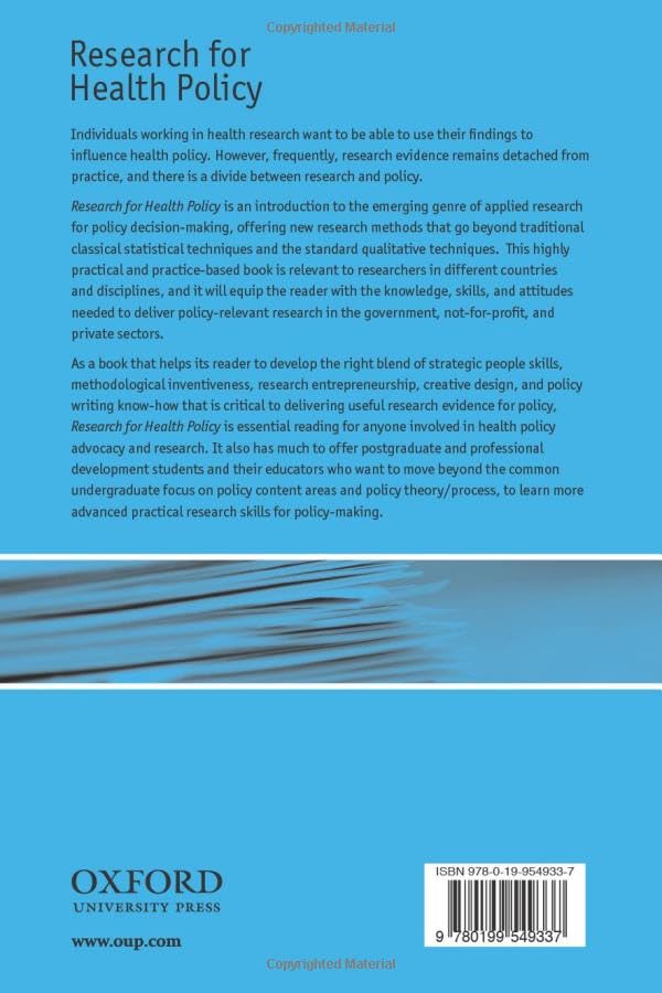 Research for Health Policy