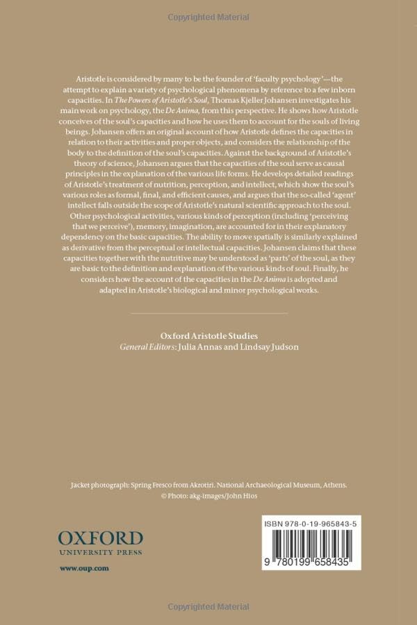 The Powers of Aristotle's Soul (Oxford Aristotle Studies Series)