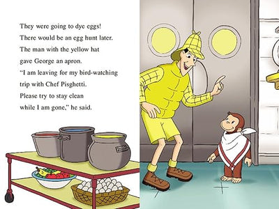 Curious George Colors Eggs: A Colorful Easter Adventure with Everyone's Favorite Curious Monkey (I Can Read Level 2)
