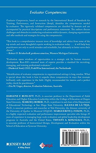Evaluator Competencies: Standards for the Practice of Evaluation in Organizations