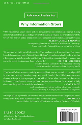 Why Information Grows: The Evolution of Order, from Atoms to Economies